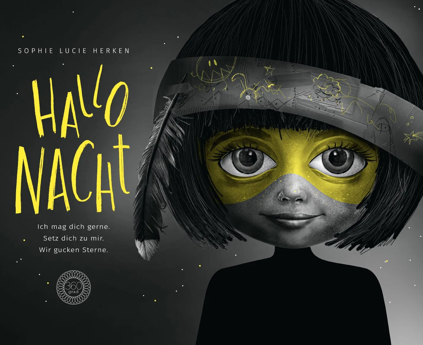 Hallo Nacht. Ich mag dich gerne. Setz dich zu mir. Wir gucken Sterne.