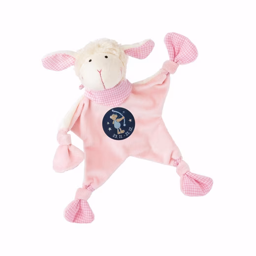 sigikid 48824 - Schnuffeltuch Sternzeichen Schütze rosa
